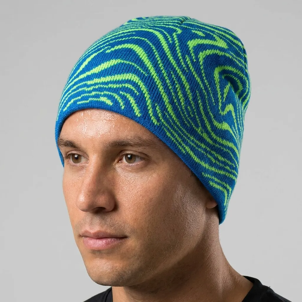 Electric Wave Motion Beanie Hat for Active Energy