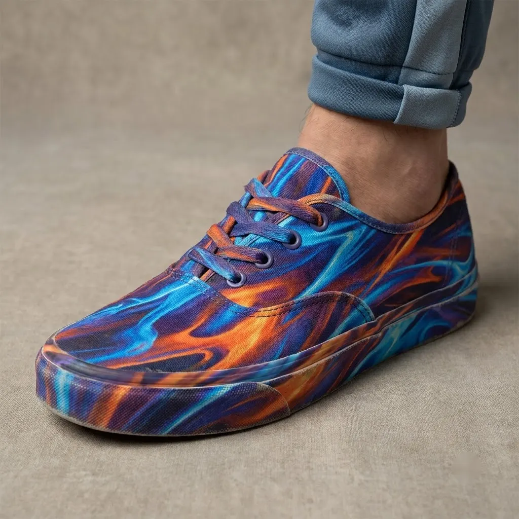 Electric Pulse Motion Canvas Low Top