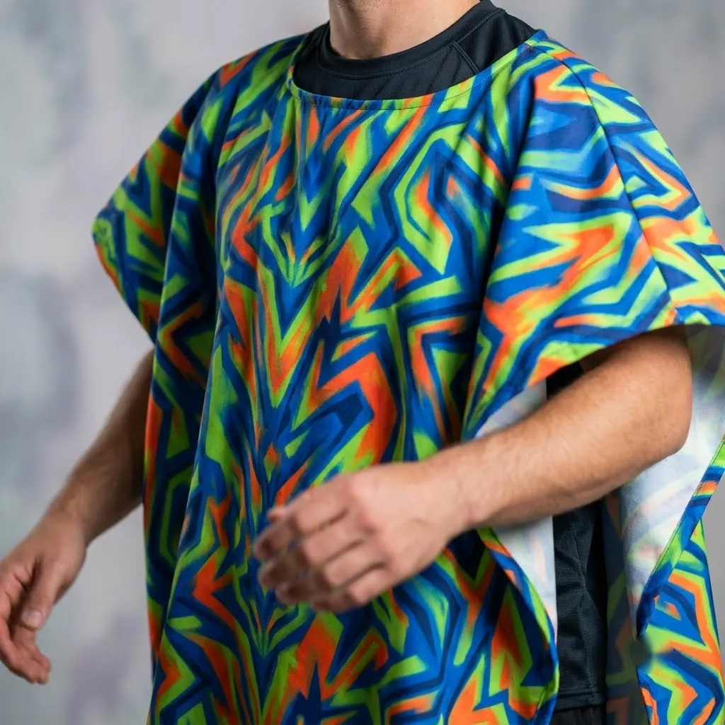 Dynamic Energy Motion Abstract Shower Curtains