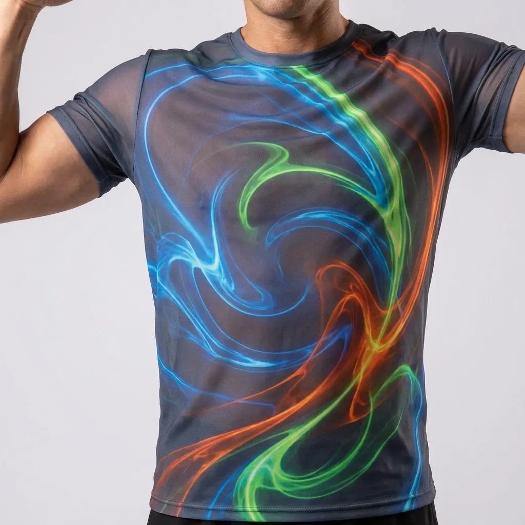 Energetic Motion Pulse Suncatcher with Vibrant Abstract Design